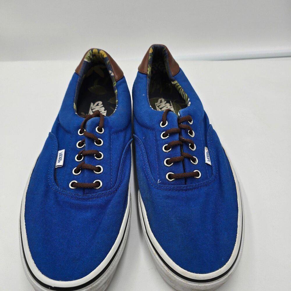 VANS Aloha Hawaiian Blue Floral‎ Lined Skate Shoes MENS US 12